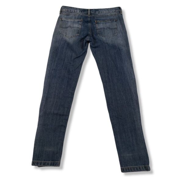 Mango Jeans Size 8 Miriam MNG Jeans Skinny Ankle Zip Women's Blue Denim Pants - Picture 2 of 8